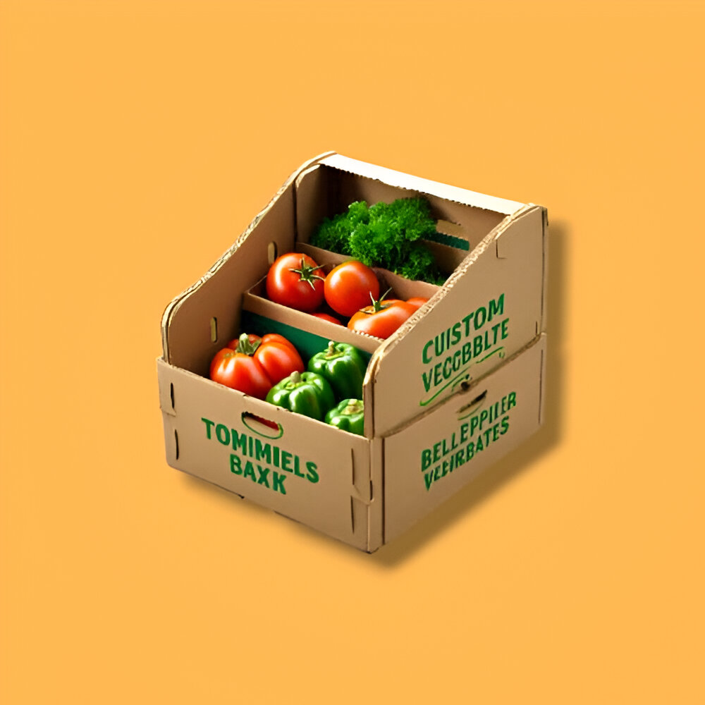 Custom vegetable boxes with logo